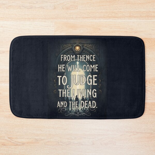 Item preview, Christian Judgment Quote From Thence He Will Come to Judge. designed and sold by loveandlightrb.