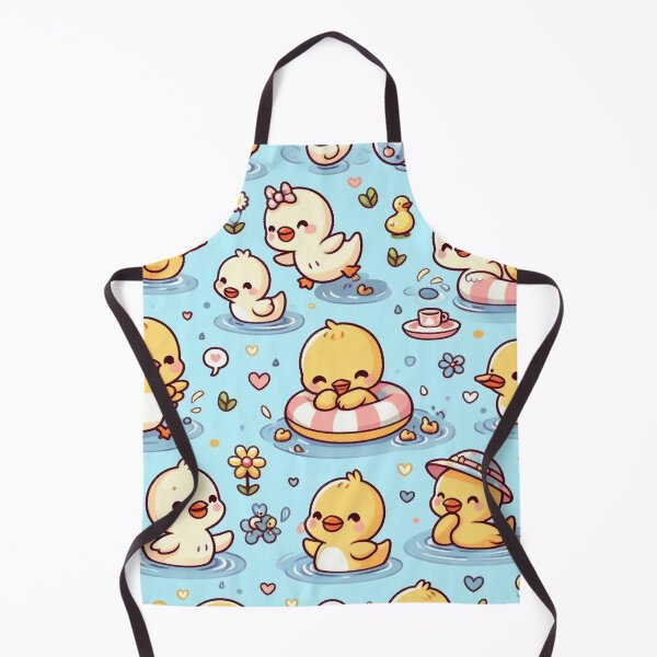 Item preview, Cute rubber ducklings seamless pool pattern designed and sold by BigBlueArt.