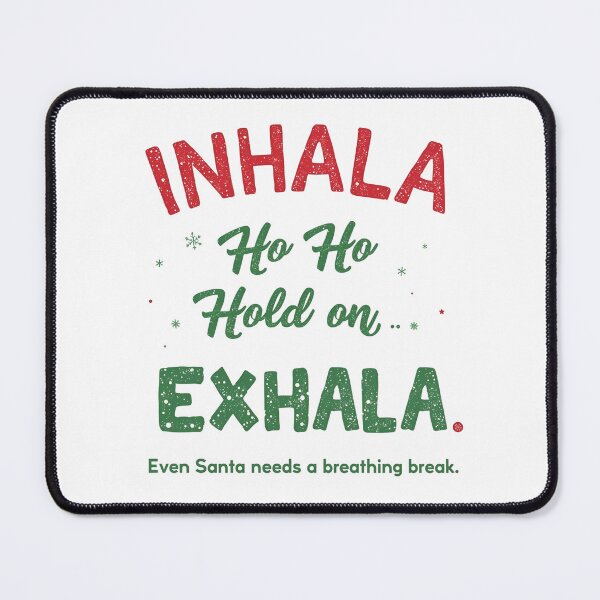 Item preview, Santa Inhala Exhala Christmas Shirt | Ho Ho Ho Stress Relief | Funny Holiday Wellness Gift designed and sold by Aesthynova.