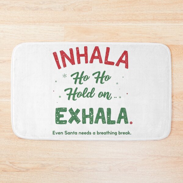 Item preview, Santa Inhala Exhala Christmas Shirt | Ho Ho Ho Stress Relief | Funny Holiday Wellness Gift designed and sold by Aesthynova.