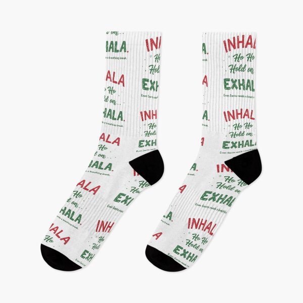 Item preview, Santa Inhala Exhala Christmas Shirt | Ho Ho Ho Stress Relief | Funny Holiday Wellness Gift designed and sold by Aesthynova.