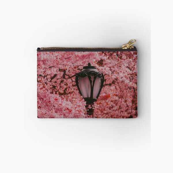 Item preview, Vintage Lamppost with Pink Cherry Blossoms designed and sold by asun5.
