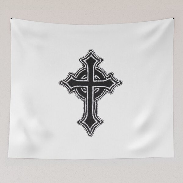Item preview, Embroidered Patch Style Cross designed and sold by Abstract65.