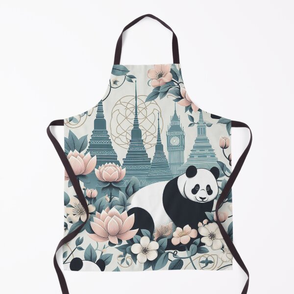 Item preview, Panda in Lotus-Line Serenity designed and sold by Vanich-Panich.