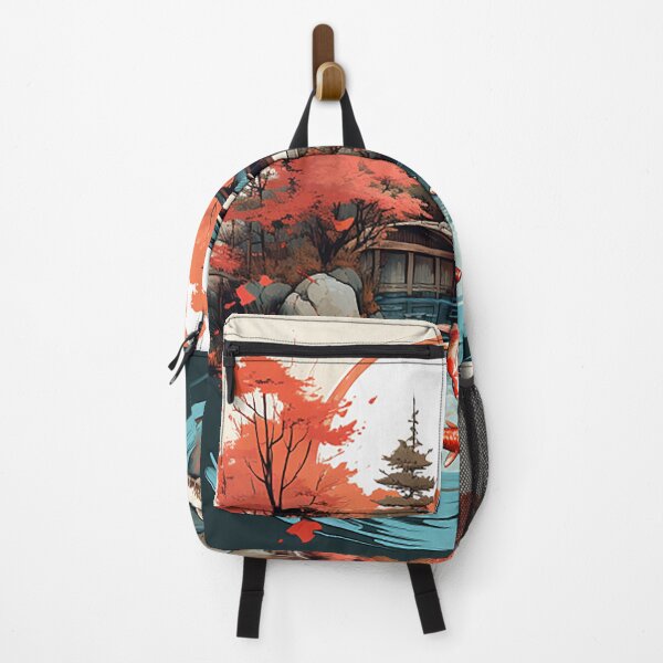 Item preview, Maple Bliss & Koi Tales: Digital Ode to Japanese Autumn Village designed and sold by PaintbrushPlace.
