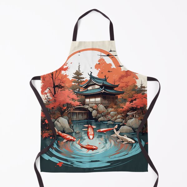 Item preview, Maple Bliss & Koi Tales: Digital Ode to Japanese Autumn Village designed and sold by PaintbrushPlace.