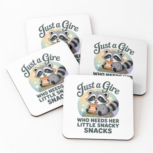Item preview, Just A Girl Who Needs Her Little Snacky Snack Raccoon designed and sold by AnixieArtFun.