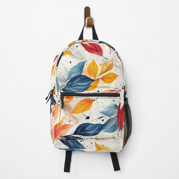 Item preview, Whimsical Autumn Leaves Falling in Abstract Pattern designed and sold by PaintbrushPlace.