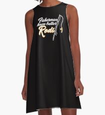 Fishermen Rods A-Line Dress