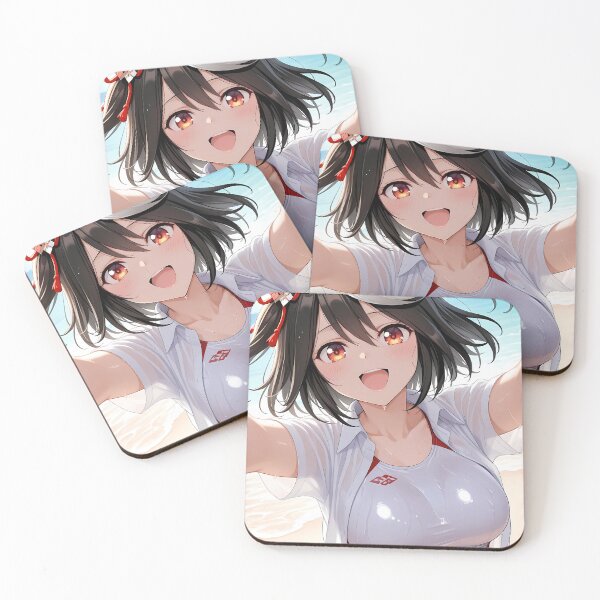 Item preview, Kitasan Black Uma Musume Pretty Derby Joyful Anime Girl At Beach designed and sold by Raslbazola.