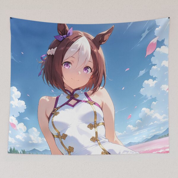 Item preview, Special Week Uma Musume Pretty Derby Anime Girl Flower Field Serenity designed and sold by Raslbazola.