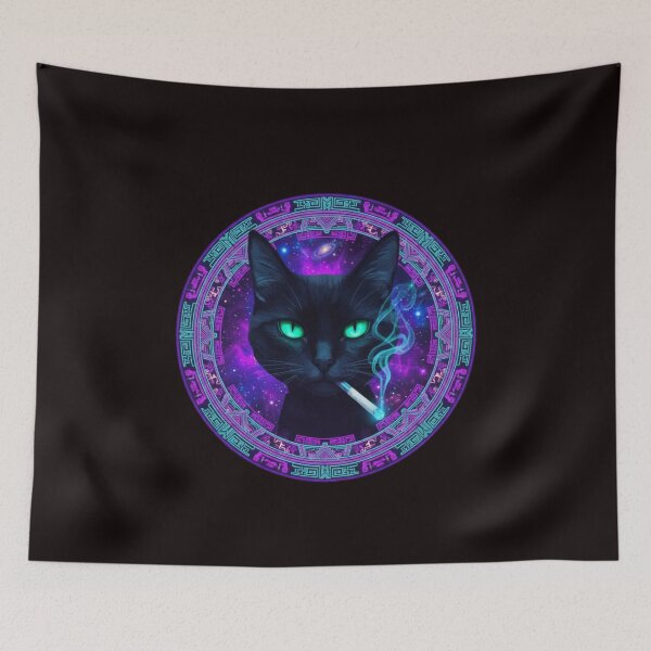 Item preview, Funny Cat Smoking, Vintage Grunge Meme Graphic designed and sold by DesignDenDo ⭐⭐⭐⭐⭐.