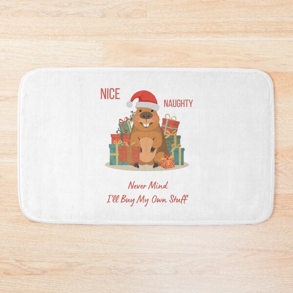 Item preview, Nice Naughty Never Mind – Funny Sarcastic Saying, Capybara designed and sold by Sir Capy B.