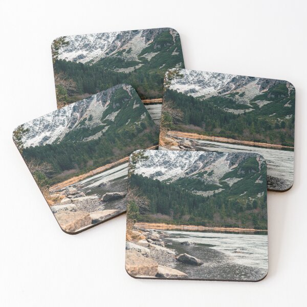 Item preview, Frozen Mountain Lake at Popradské Pleso in the Slovak Tatras designed and sold by alicjamiekina.