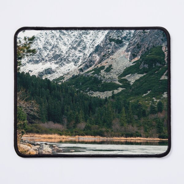 Item preview, Frozen Mountain Lake at Popradské Pleso in the Slovak Tatras designed and sold by alicjamiekina.