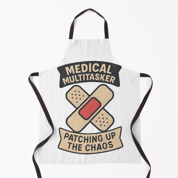 Item preview, Medical Multitasker Patching Up the Chaos Bandage Design designed and sold by TeeTimeTreasure.
