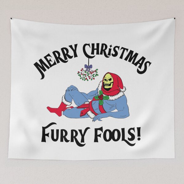 Item preview, Merry Christmas from Skeletor designed and sold by SparklefilthStudios.