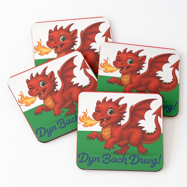 Item preview, Naughty Welsh Dragon-Draig Bach-Dyn Bach Drwg  designed and sold by chipshopchippy.