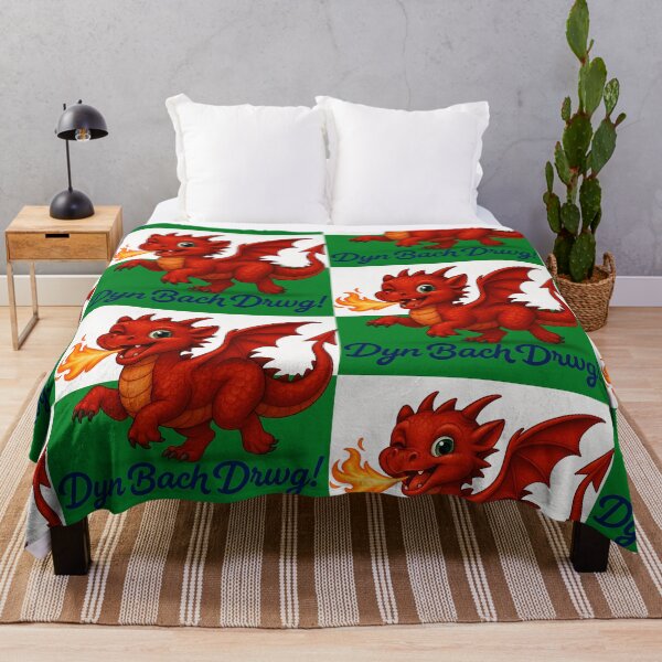Item preview, Naughty Welsh Dragon-Draig Bach-Dyn Bach Drwg designed and sold by chipshopchippy.