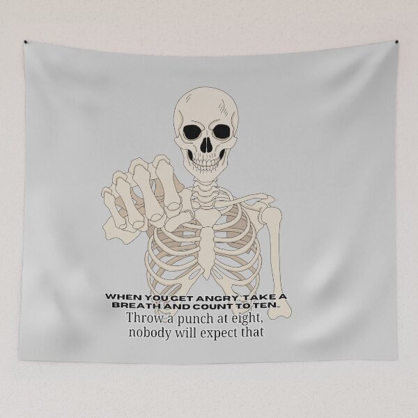 Item preview, Punch Skeleton (Anger Management) designed and sold by Hexcellent Designs.