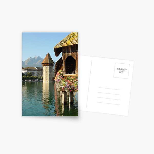 Lucerne Water Tower Postcard