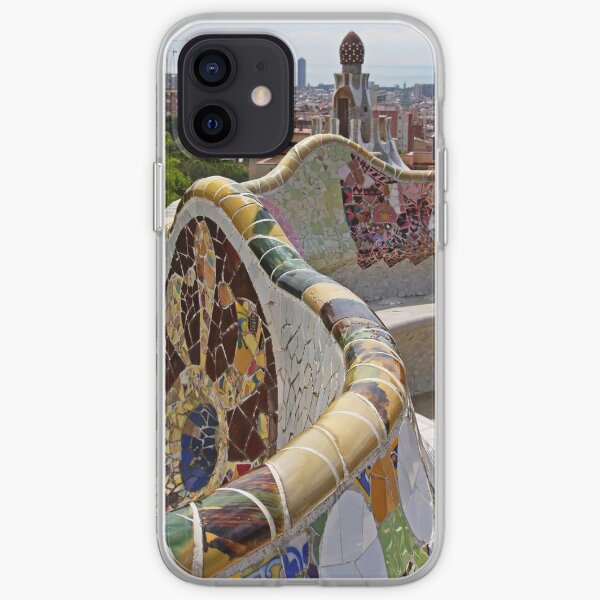Reaching out to Barcelona in Park Guell iPhone Soft Case