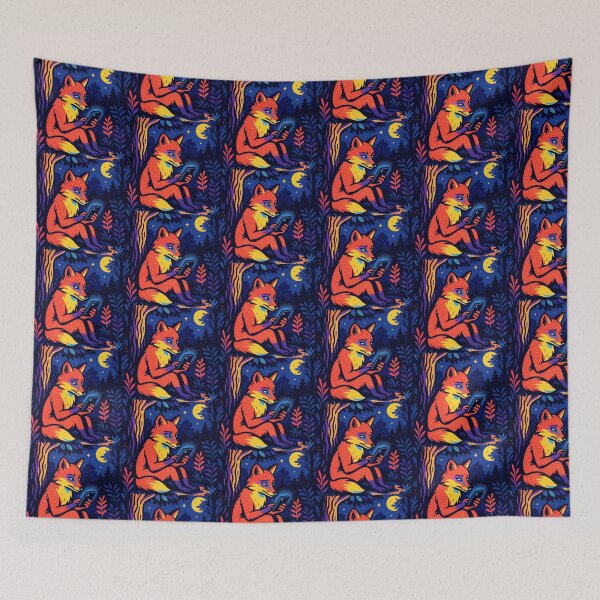 Item preview, Colorful cute fox  designed and sold by Dogandesighn.