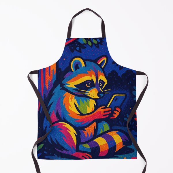 Item preview, Colorful cute raccoon designed and sold by Dogandesighn.