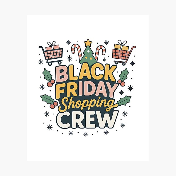 Item preview, Black Friday Shopping Crew designed and sold by Pixelmap.