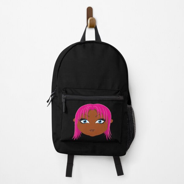 Item preview, Djoli Djoli Doll pink and blue black skin black background designed and sold by EyeTrickster.