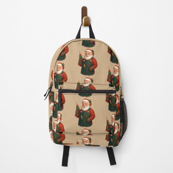 Item preview, Festive Santa Woodworker – Christmas Workshop Tool Art designed and sold by BROHLine Studio.