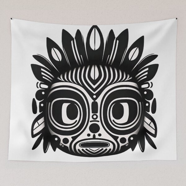 Item preview, Chibi African Spirit Mask designed and sold by Captured Essence.