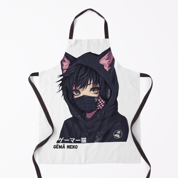 Item preview, Gamer Neko - Modern manga style illustration designed and sold by AWAdesign.