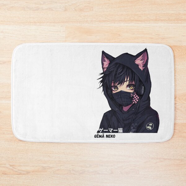 Item preview, Gamer Neko - Modern manga style illustration designed and sold by AWAdesign.