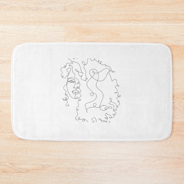 Item preview, Copy of Minimalist One Line Art: Woman and FloweMinimalist One Line Art: Beautiful Curly Haired Woman Portraitrs Abstract Sketch designed and sold by ZentroShop.