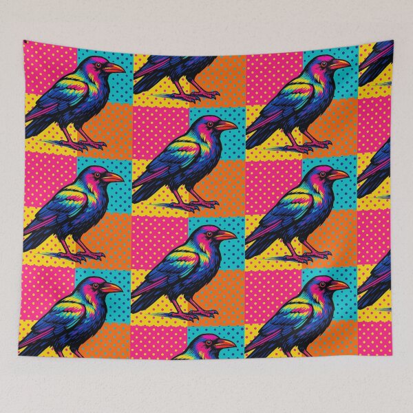 Item preview, Colorful cute crow  designed and sold by Dogandesighn.