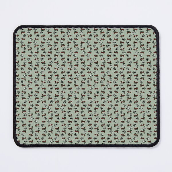 Item preview, Mini Rustic Deer and Paw Print Seamless Pattern - Sage Green Woodland Art designed and sold by NgernPhanLan.