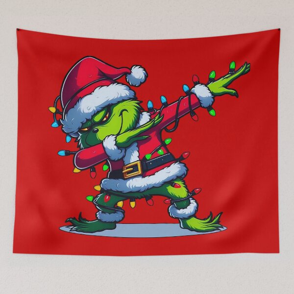 Item preview, Funny Holiday Monster Wrapped in Christmas Lights – Festive Cartoon Art designed and sold by Artistic canvas store.
