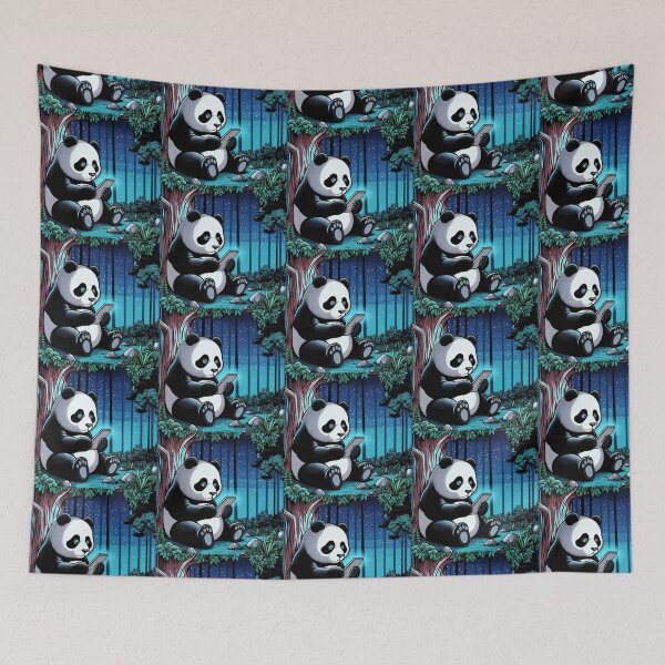 Item preview, Colorful cute funny panda designed and sold by Dogandesighn.