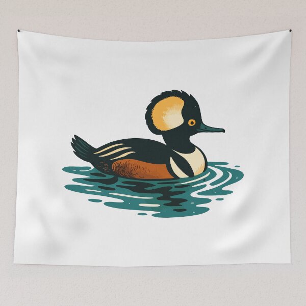 Item preview, Hooded Merganser on Calm Waters designed and sold by WildlifeInc.