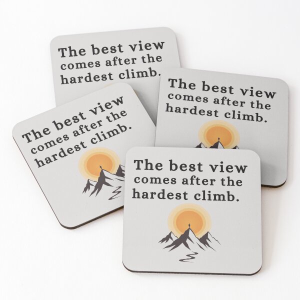 Item preview, The Best View Comes After the Hardest Climb - Motivational Hiking Quote To Give Positive Mind Set to Do More designed and sold by Kamzzi.