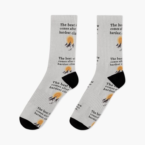Item preview, The Best View Comes After the Hardest Climb - Motivational Hiking Quote To Give Positive Mind Set to Do More designed and sold by Kamzzi.