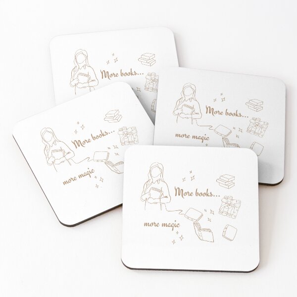 Item preview, More Books More Magic – Minimalist Aesthetic Book Lover Line Art designed and sold by VariusDesigns.