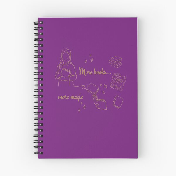 Item preview, More Books More Magic – Minimalist Aesthetic Book Lover Line Art designed and sold by VariusDesigns.