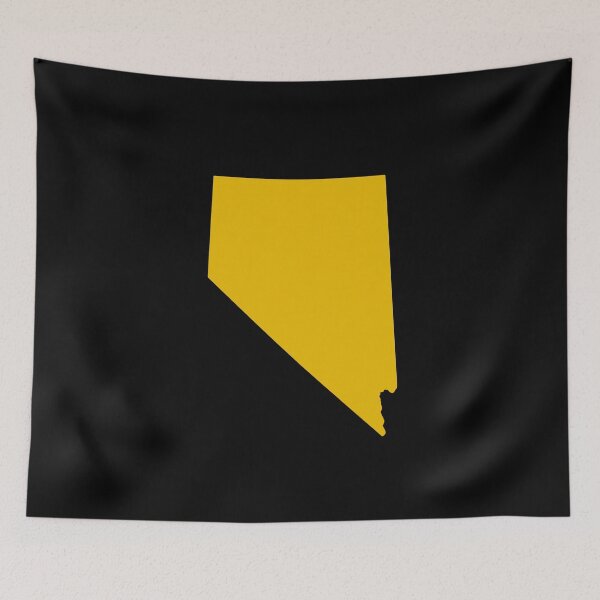 Item preview, Nevada Map Silhouette – Minimal Yellow designed and sold by Paper Drip.