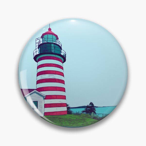Item preview, Maine Lighthouse at Lubec, Maine designed and sold by dragonsinn.