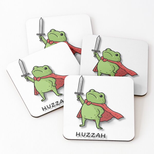 Item preview, Huzzah Frog Knight - Cute Sword Wielding Hero Adventure Art designed and sold by tarzbol.
