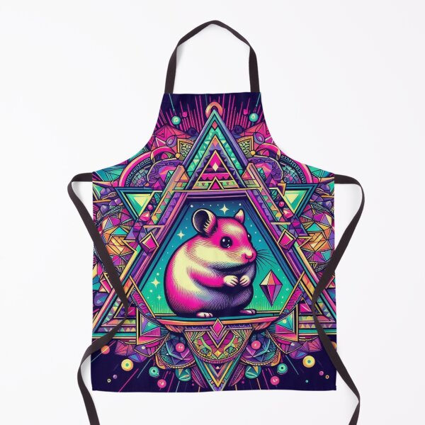 Item preview, Colorful geometric decorative mystic hamster designed and sold by Dogandesighn.