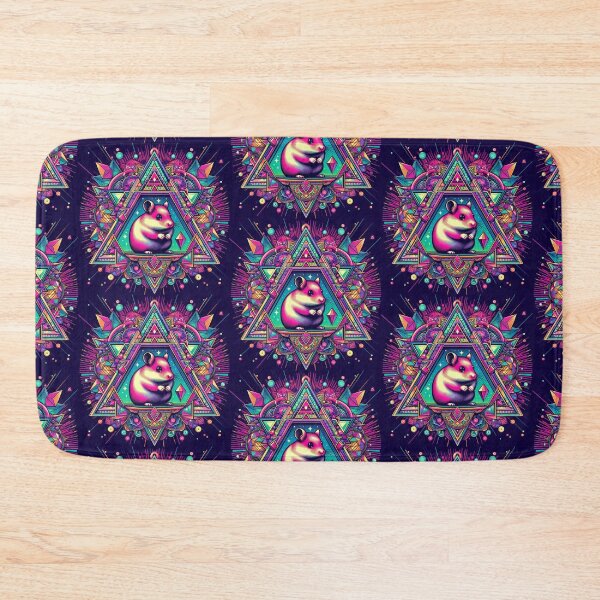 Item preview, Colorful geometric decorative mystic hamster  designed and sold by Dogandesighn.