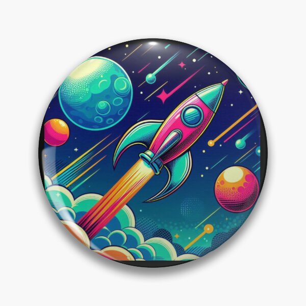 Artikelvorschau, Buntes Raketendesign entworfen und verkauft von Dogandesighn.